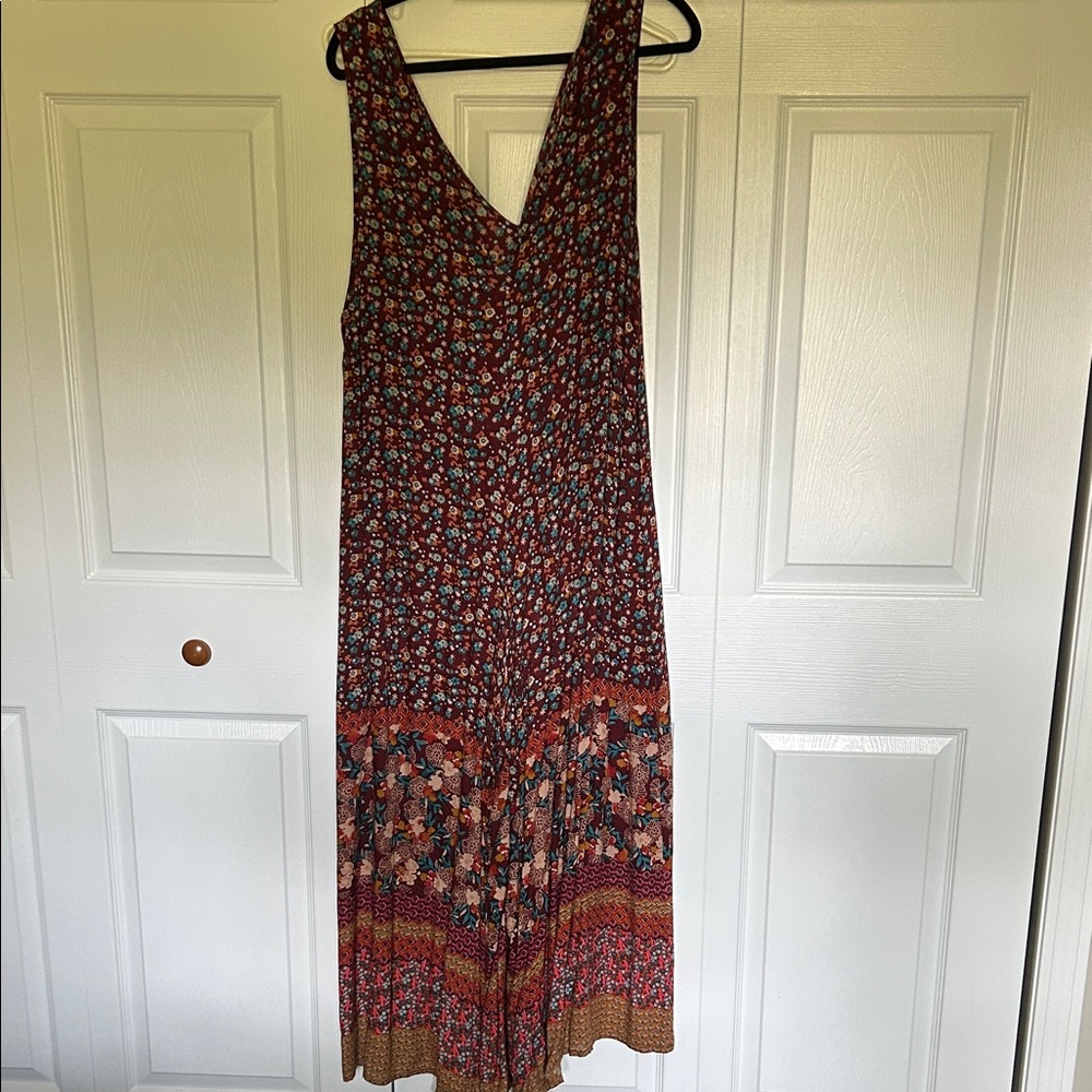 NATURAL LIFE Floral Wide Leg Jumpsuit - Multicolor - Picture 2 of 4